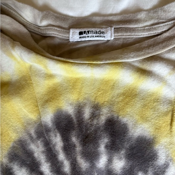 LAmade Yellow and Black Tie-Dye Tee - Picture 2 of 4